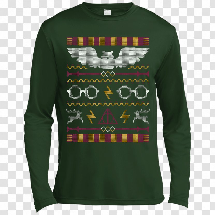 T-shirt Sweater Hoodie Christmas Jumper - Outerwear - Harry Potter Ugly Transparent PNG