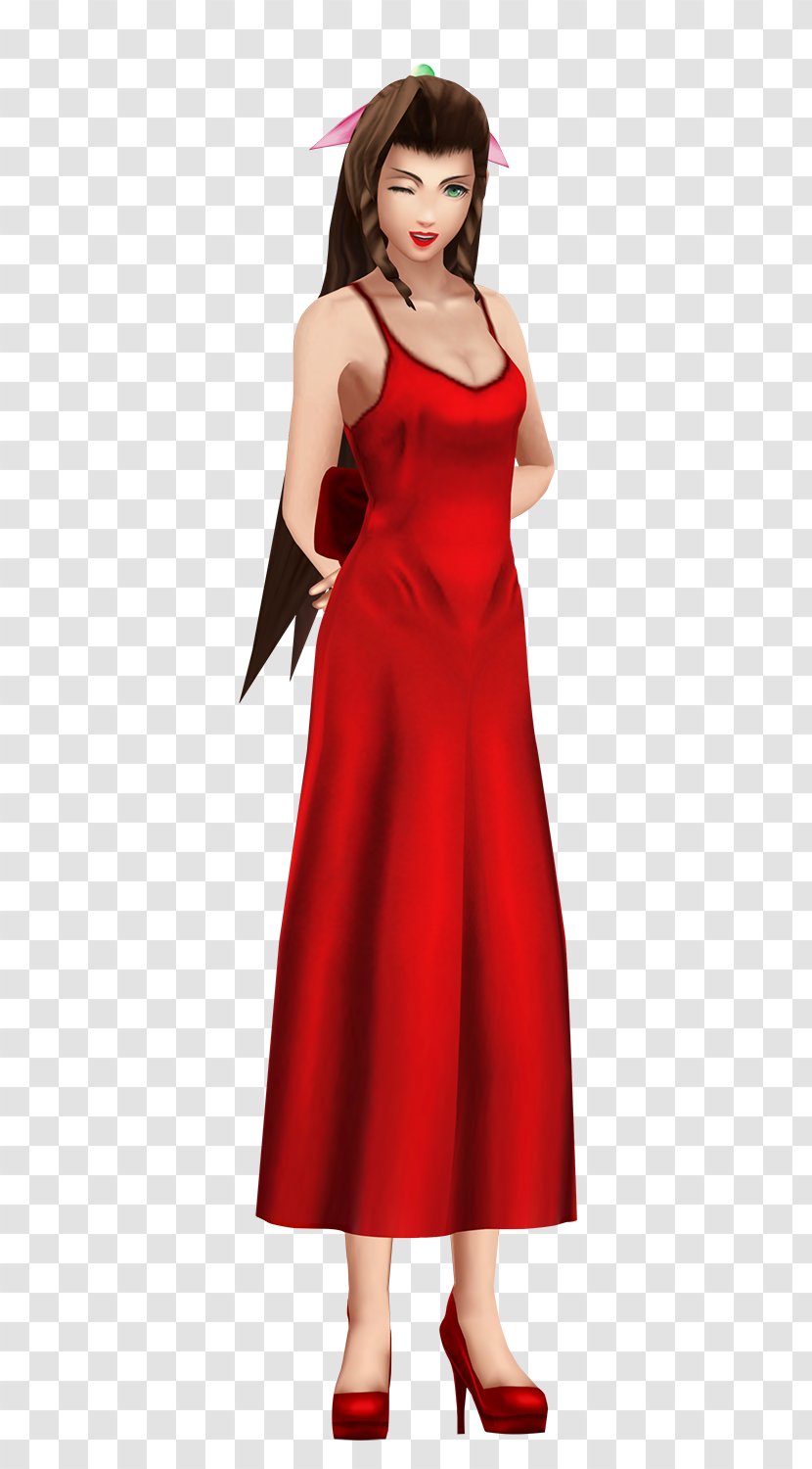 Aerith Gainsborough Tifa Lockhart Dress Plus-size Clothing - Watercolor Transparent PNG