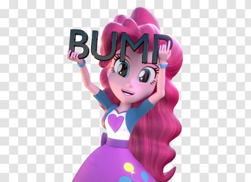Figurine Pink M Doll Character Fiction - My Little Pony Equestria Girls Pinkie Transparent PNG