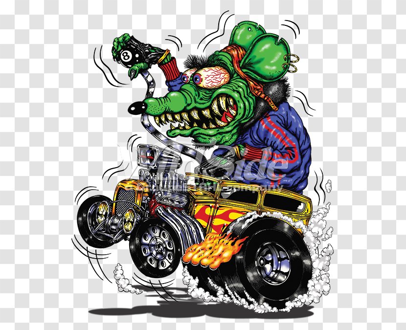 Car T-shirt Rat Fink Hot Rod - Art Transparent PNG