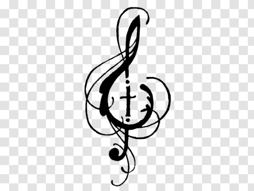 Musical Note Theatre Clef Piano - Alpha And Omega Tattoo Parlor Transparent PNG