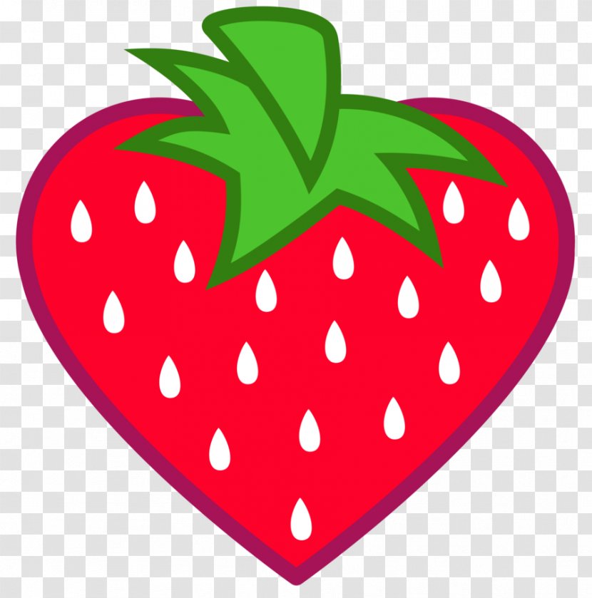 Heart Shape Strawberry Fruit - Royaltyfree - Heart-shaped Vector Transparent PNG