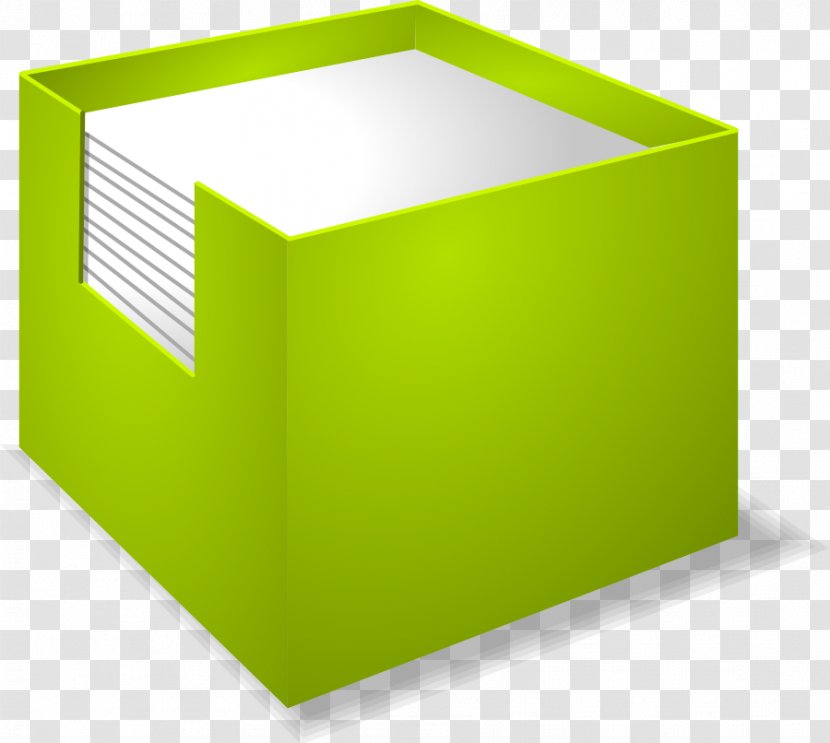 Paper Post-it Note Box Clip Art - Green - Bo Cliparts Transparent PNG