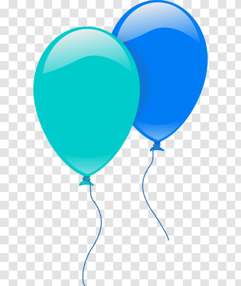 Balloon Birthday Clip Art - Release - Blue Cliparts Transparent PNG