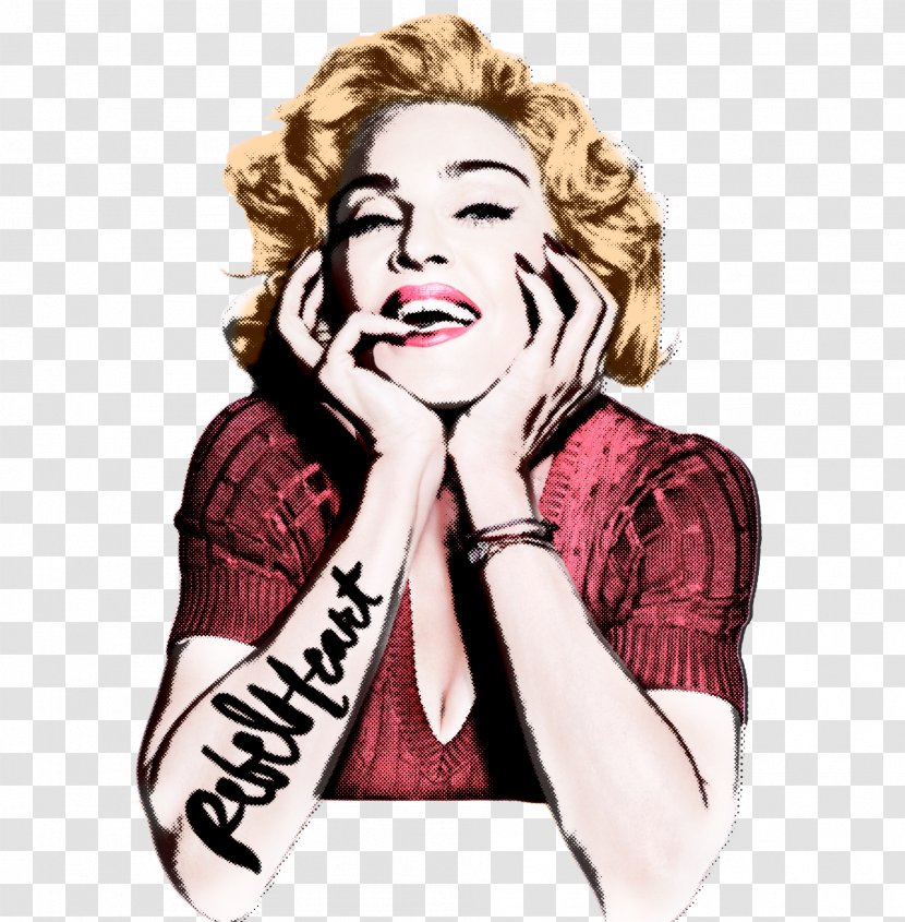 Madonna Rebel Heart Pop Art - Silhouette - Painting Transparent PNG