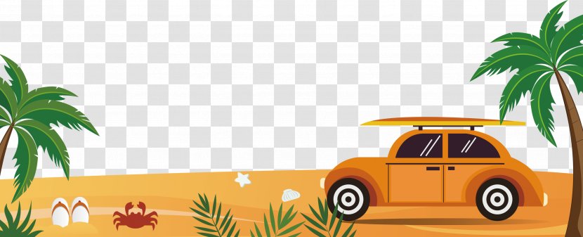 Cartoon Poster - Motor Vehicle - Driving Transparent PNG