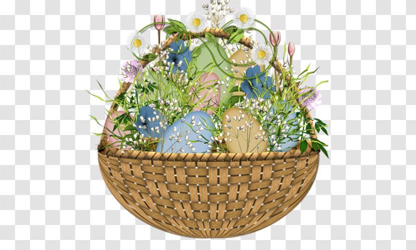 Easter Bunny Basket Egg - Cut Flowers - Flower Transparent PNG