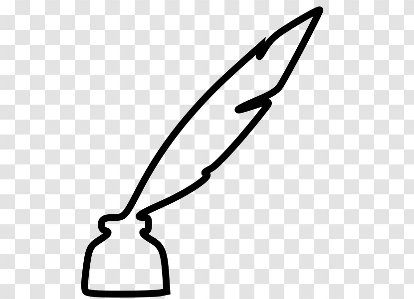Paper Quill Inkwell Pen Transparent PNG