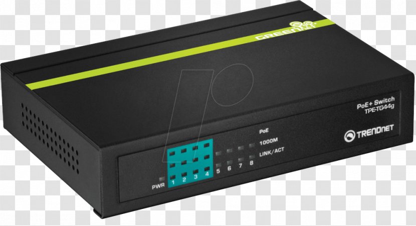 Power Over Ethernet Network Switch Gigabit Medium-dependent Interface - Ieee 8023at Transparent PNG