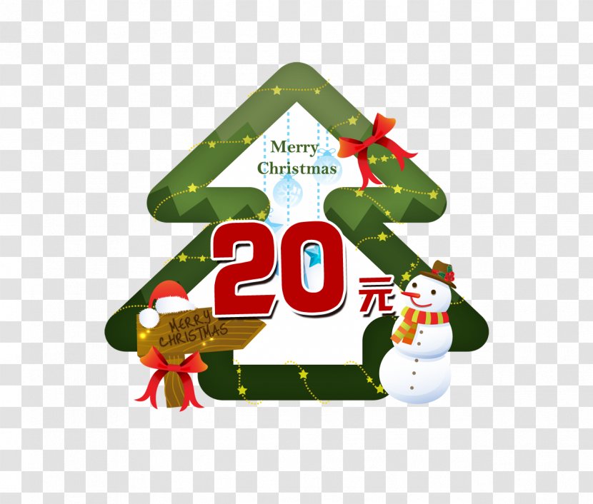 Christmas Decoration Tree Snowman - Pillow - Tags Transparent PNG