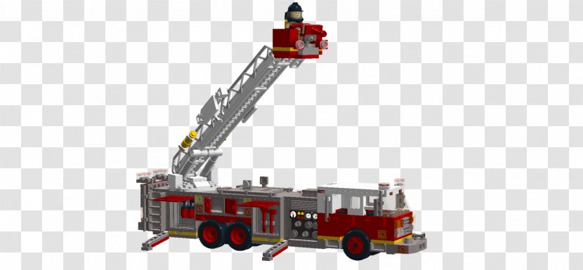 Fire Engine Los Angeles Department Crane Ladder Transparent PNG