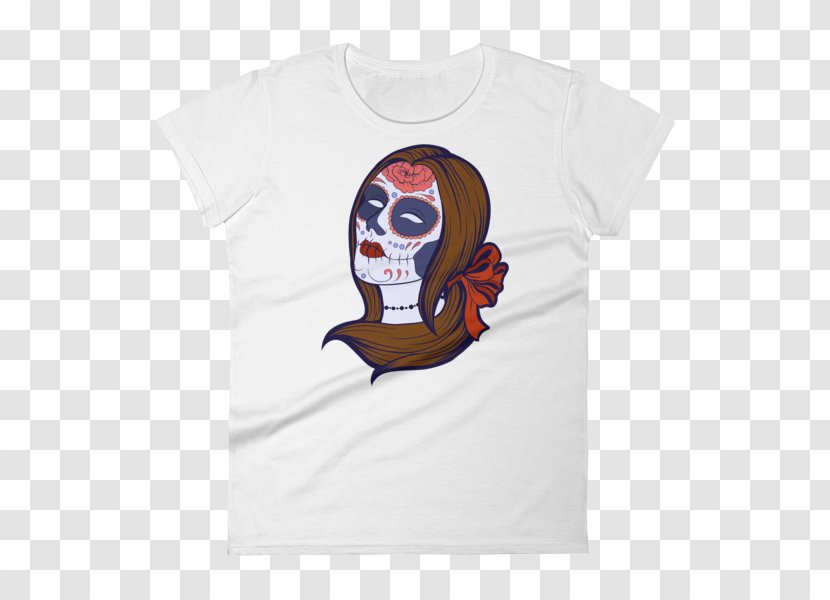 T-shirt Calavera Day Of The Dead Skull - Spreadshirt Transparent PNG