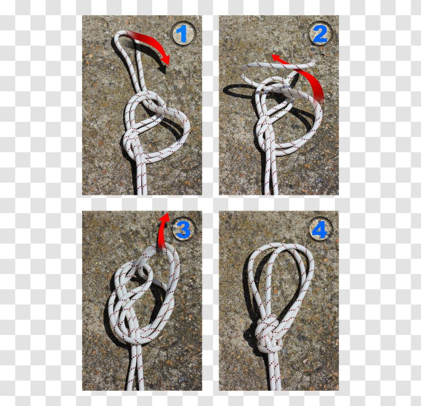 Granny Knot Belay & Rappel Devices Rope Karash Double Loop - Diameter Transparent PNG