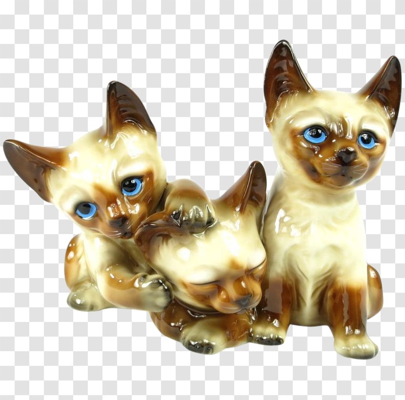 Kitten Burmese Cat Siamese Whiskers Figurine Transparent PNG