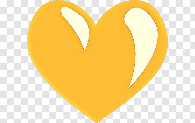 Heart Yellow Red Love Gold - Gesture Smile Transparent PNG