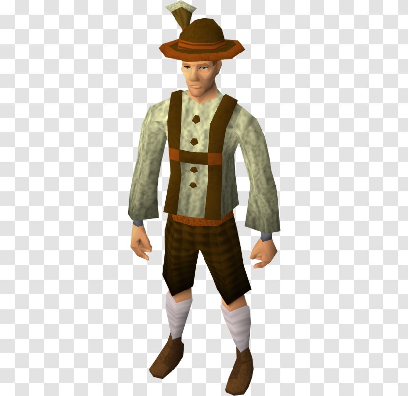 Old School RuneScape Flight Jacket Costume - Male - Germanlederhosen Transparent PNG