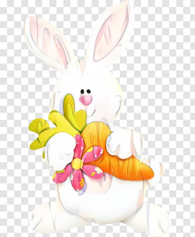 Easter Bunny Background - Rabbits And Hares - Cartoon Transparent PNG