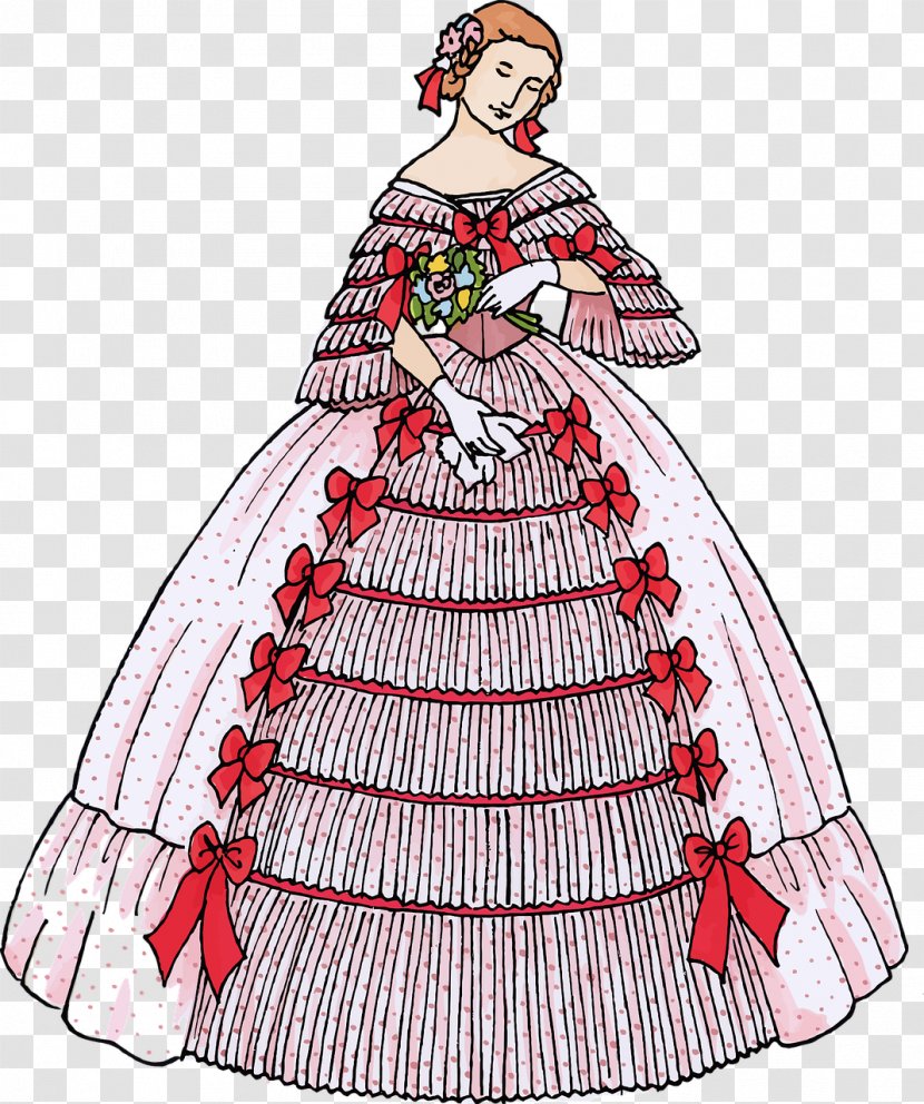 Ball Gown Evening Dress Clip Art - Figurine Transparent PNG