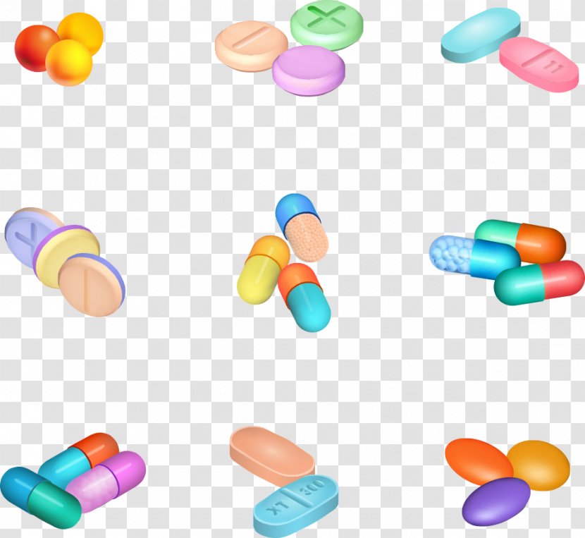 Pharmaceutical Drug Tablet Capsule Medicine - Vector Capsules And Tablets Transparent PNG