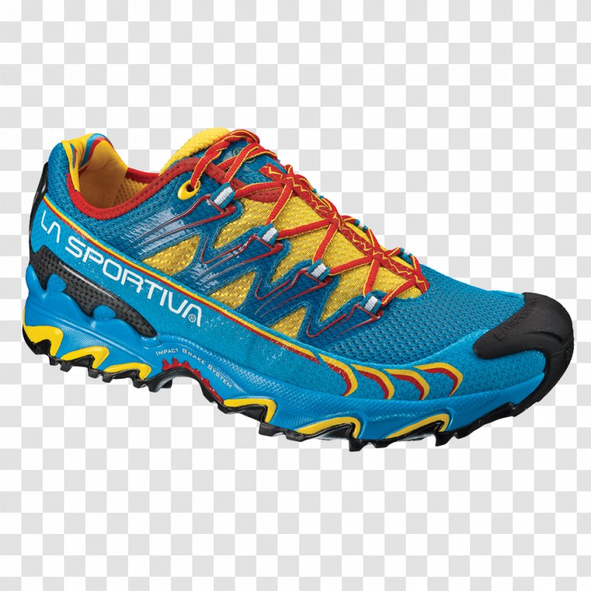 La Sportiva Sneakers Shoe Trail Running - Outdoor - Yellow Blue Transparent PNG