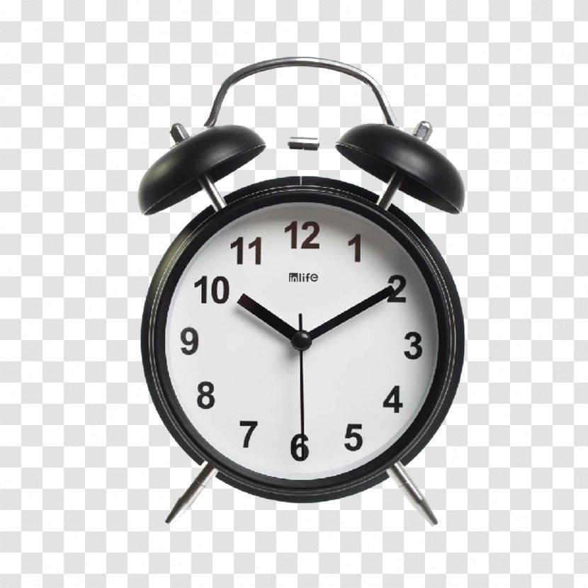 Alarm Clock Flat Design Icon - Digital - Time Transparent PNG