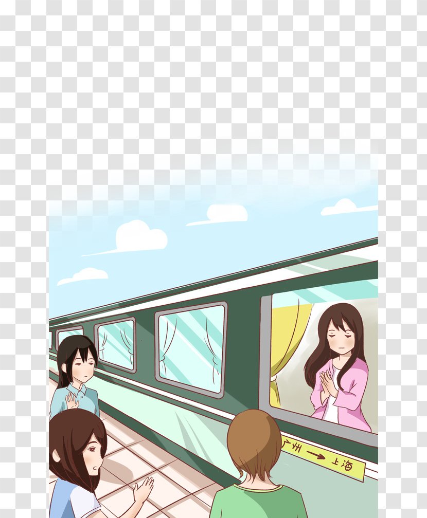 Train Cartoon Illustration - Tree - Take The Away From Your Loved Ones Transparent PNG