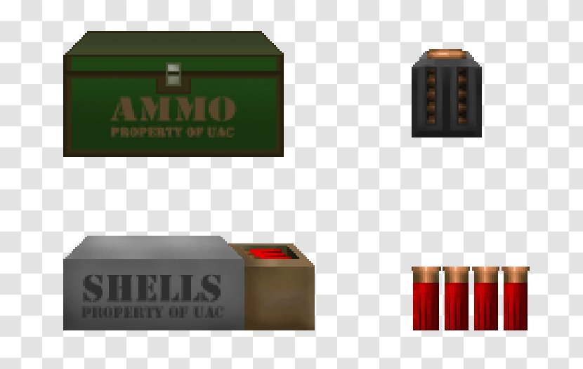 Ammunition Box Sprite Weapon Doom 64 - Wad Transparent PNG