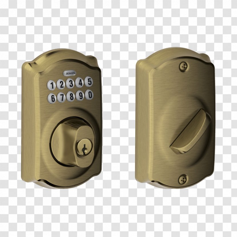 Dead Bolt Schlage Lock Keypad Door - Single Cylinder Transparent PNG
