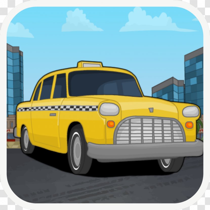 Taxi Driver Game Crazy DriveTown - Vintage Car - Cartoon Transparent PNG