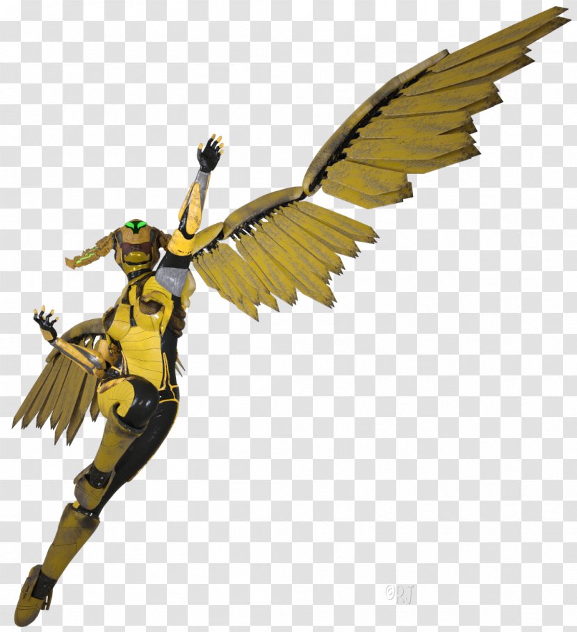 Wing Bird Of Prey Insect Beak - Fictional Character - Yellow Jacket Transparent PNG