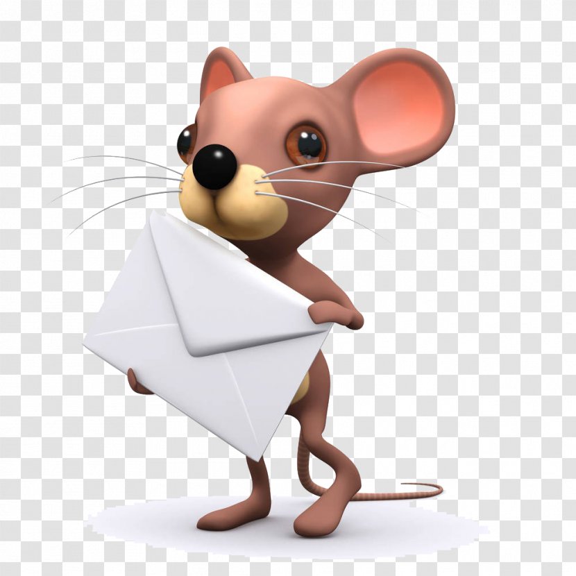Computer Mouse Photography Royalty-free Illustration - Snout - Cartoon Envelope Material Transparent PNG