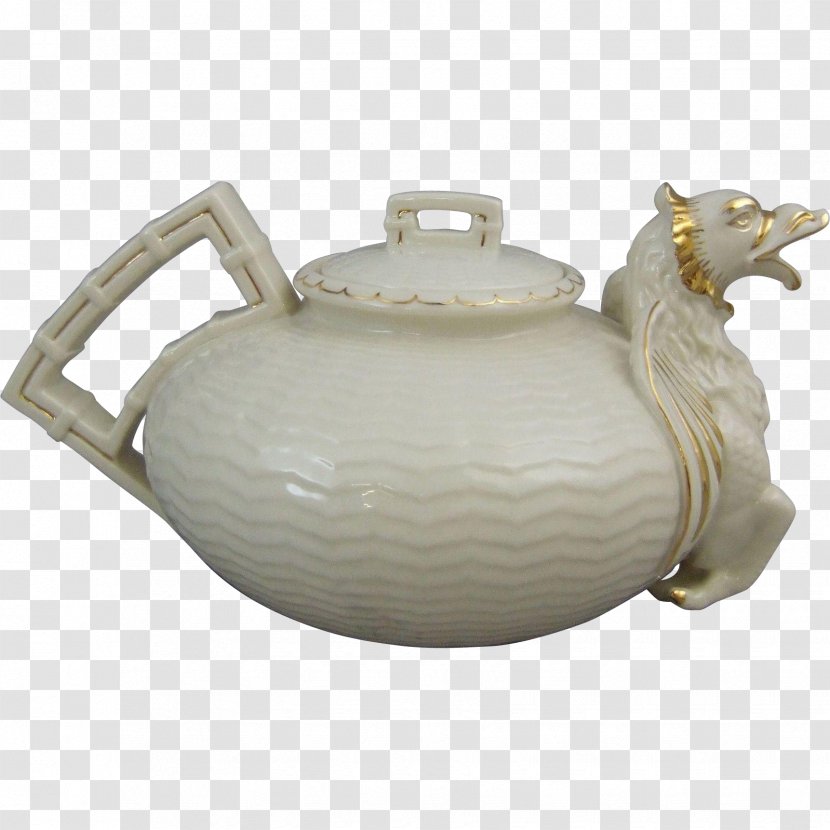 Teapot Belleek Pottery China - Dragon Transparent PNG