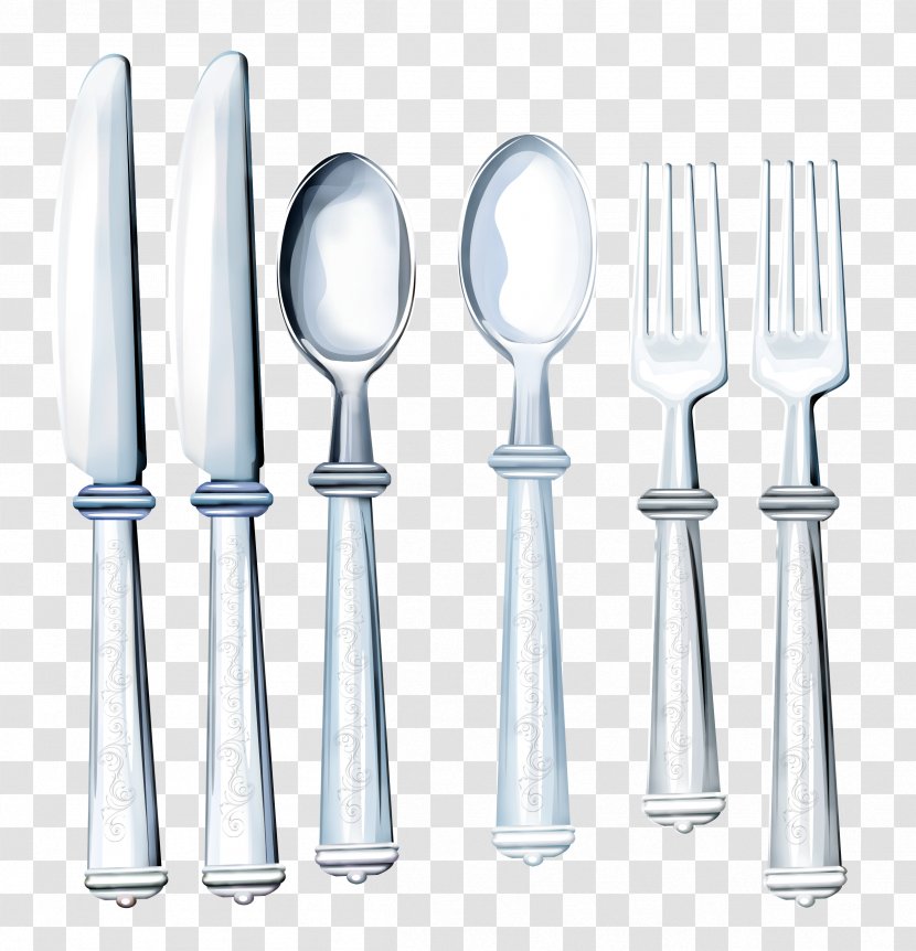 Fork Knife Spoon Clip Art - Spoons, Forks, Knives Image Transparent PNG