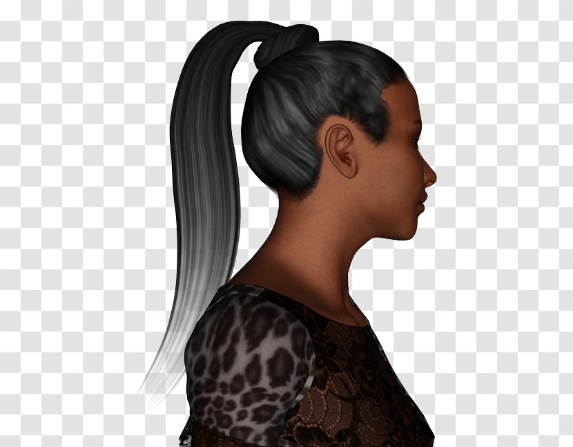 Black Hair Ponytail DAS Productions Inc Long Transparent PNG