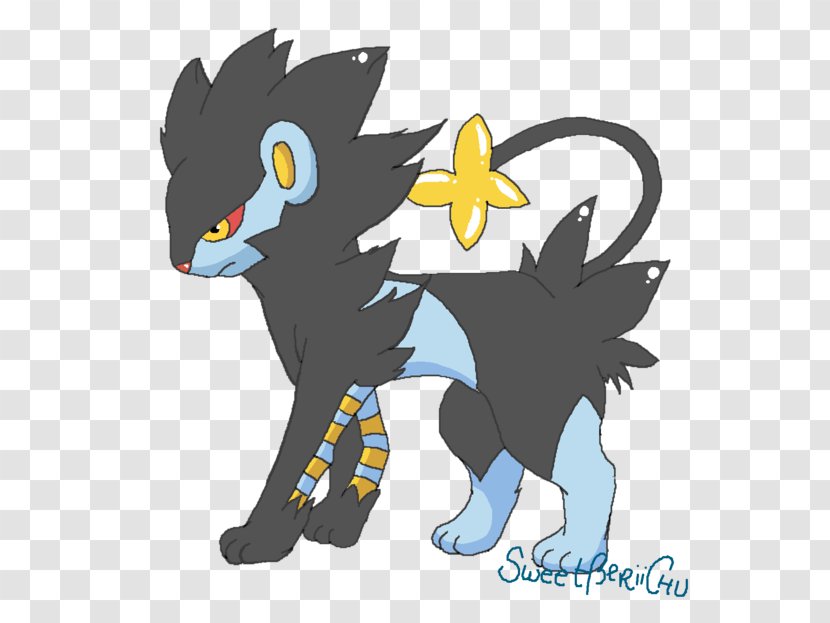 Cat Lion Luxray Umbreon Drawing - Livestock - Cool Pokemon Transparent PNG