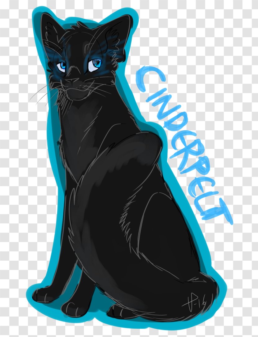 Whiskers Cat Black M Transparent PNG