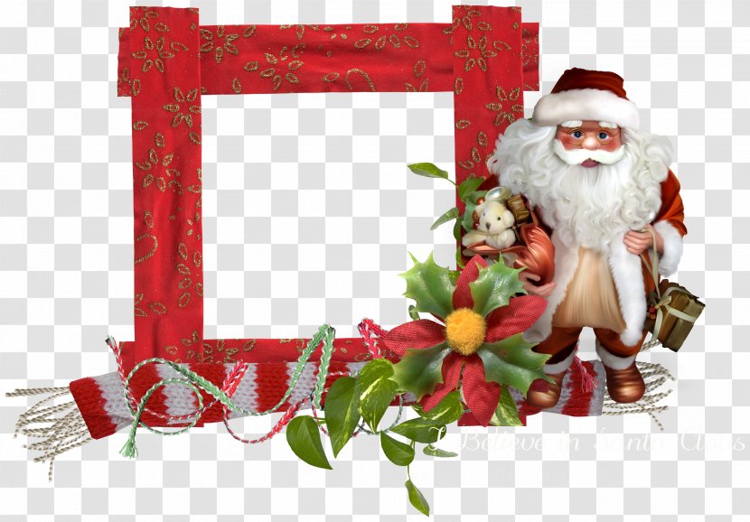 Christmas Santa Claus - Picture Frames Transparent PNG