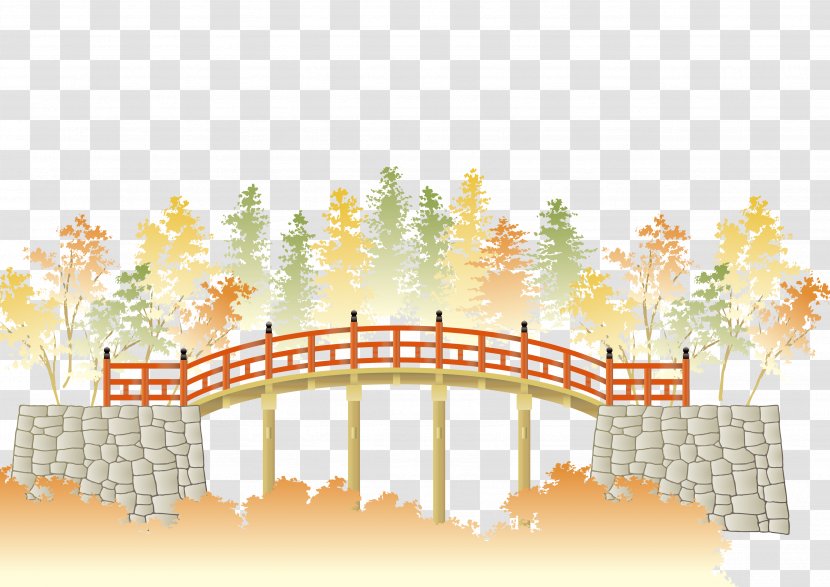 Landscape Download Illustration - Elevation - Vector Japanese Bridge Transparent PNG