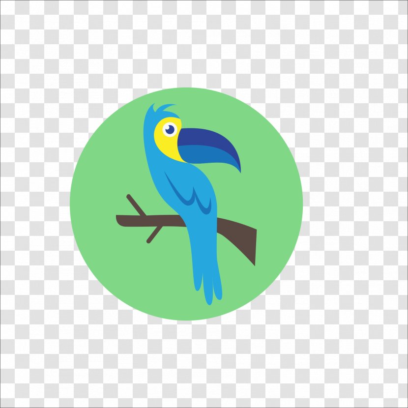 Parrot Bird Blue Beak - Logo Transparent PNG
