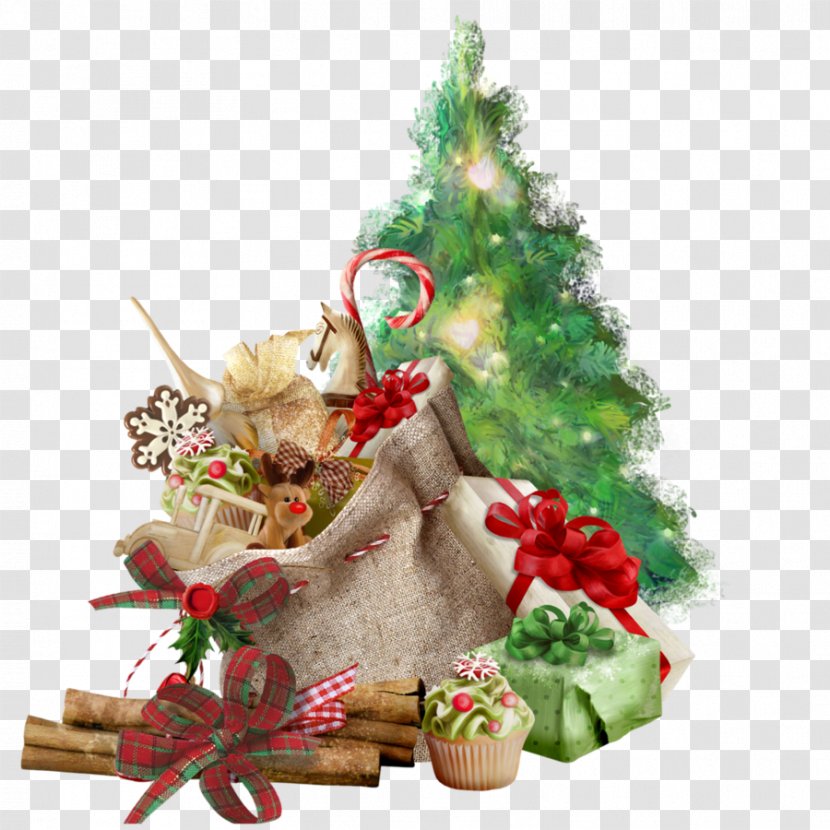 Santa Claus Christmas Tree Day New Year Image Transparent PNG