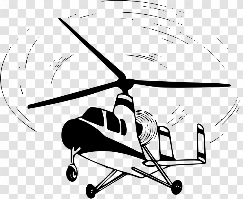 Airplane Autogyro Helicopter Rotor Clip Art Transparent PNG
