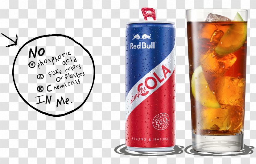 Red Bull Simply Cola Energy Drink Fizzy Drinks - Pint Glass Transparent PNG