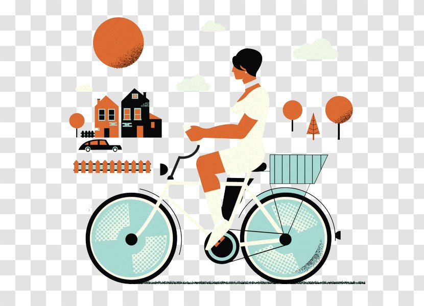 Bicycle Cycling Illustration - Recreation Transparent PNG
