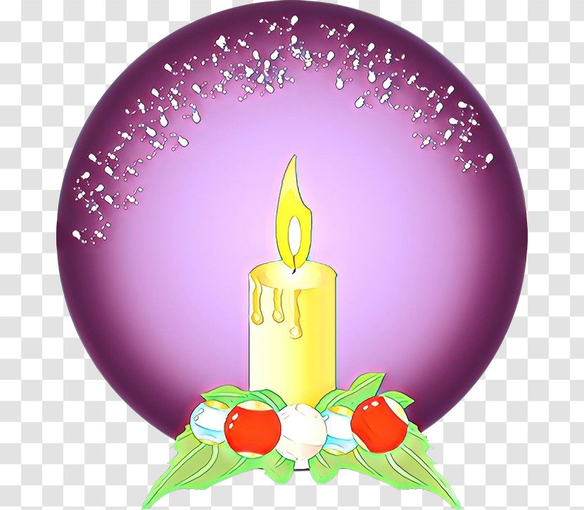 Birthday Candle - Cartoon - Magenta Transparent PNG