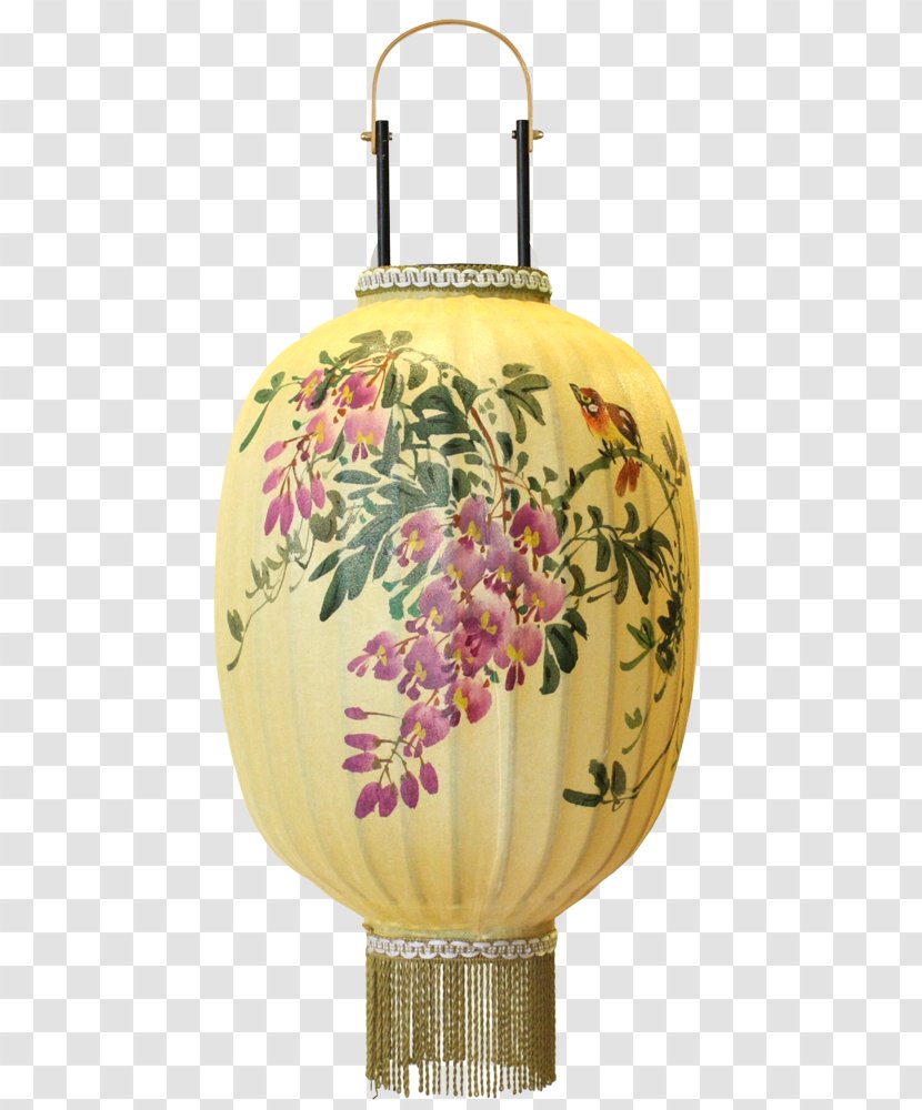 Lantern The Art Of Painting Lighting - Gold - Painted Plum Blossom Transparent PNG