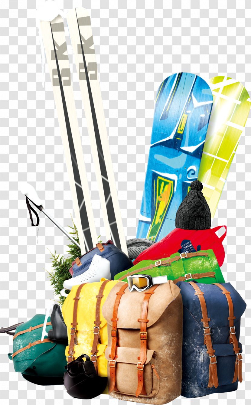 Baggage Travel Tourism Backpack Suitcase - Skiing - Ski Transparent PNG