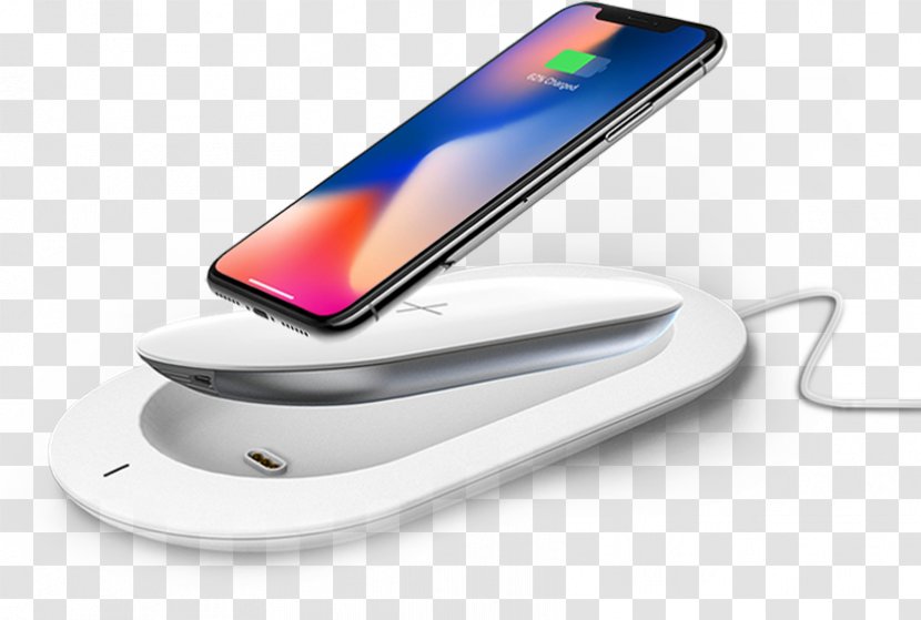 Battery Charger IPhone X Inductive Charging Qi Wireless - Apple - USB Transparent PNG