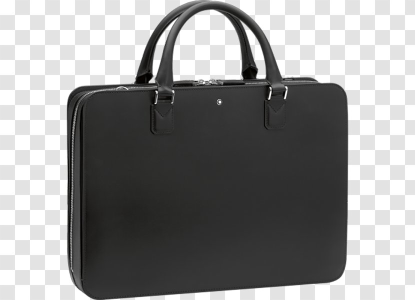 Montblanc Meisterstück Briefcase Leather Bag - Wallet Transparent PNG