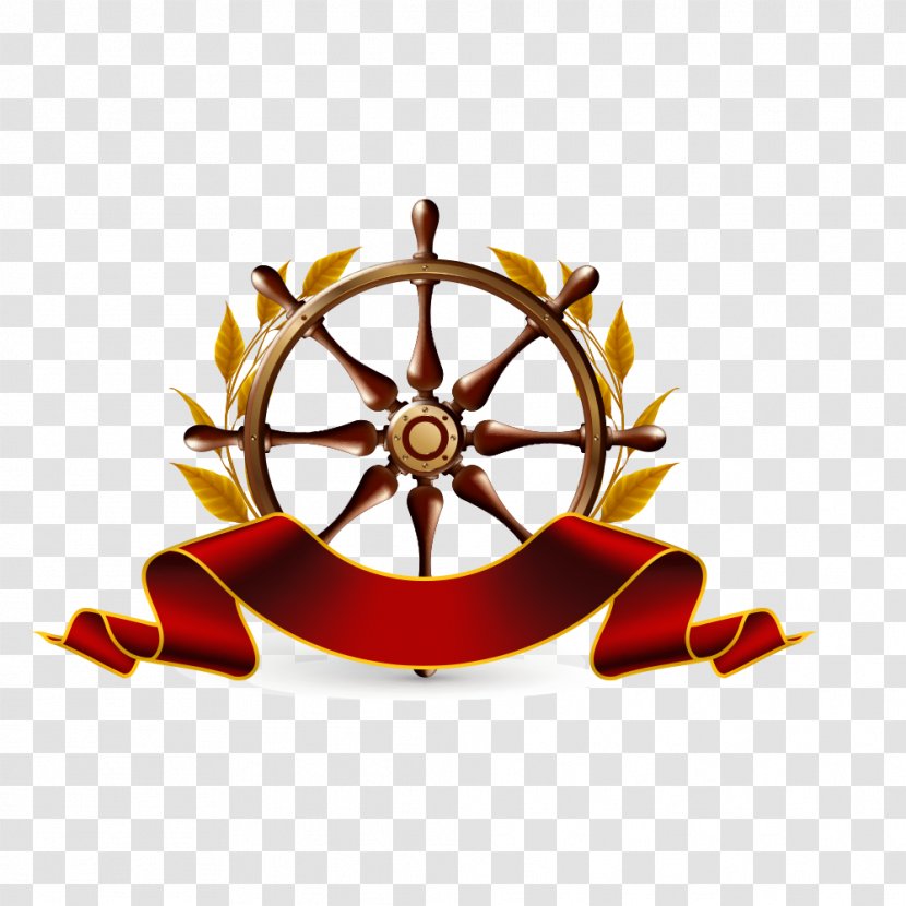 Ships Wheel Illustration - Ship - Hand-painted Nautical Steering Transparent PNG