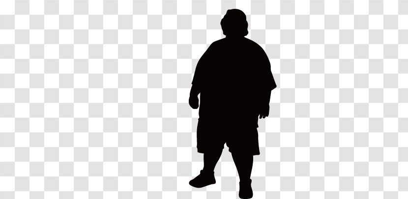 Silhouette Woman - Standing - Fat Transparent PNG